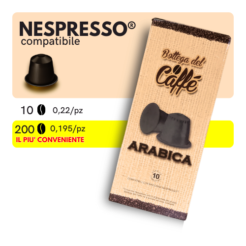 Capsule Compatibili NESPRESSO®️ - Bottega del Caffè - ARABICA