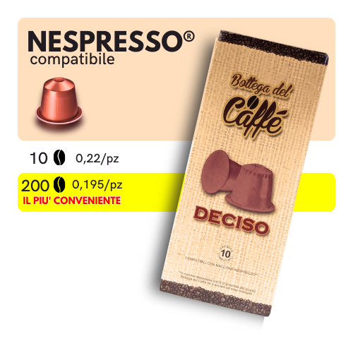 Capsule Compatibili NESPRESSO®️ - Bottega del Caffè - DECISO