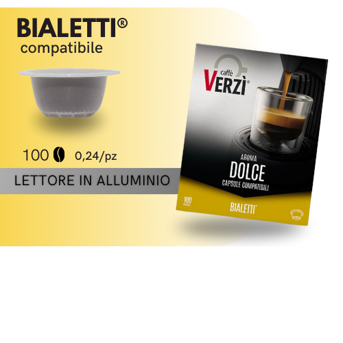 Capsule Compatibili BIALETTI®️ - Caffè Verzì - AROMA DOLCE