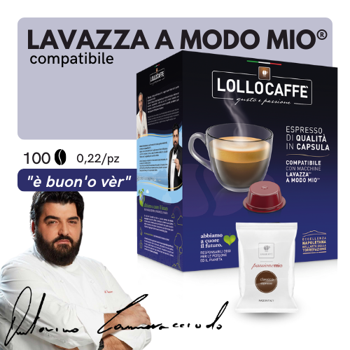 Capsule Compatibili A MODO MIO®️ - Lollo Caffè Passionemio - Miscela CLASSICA