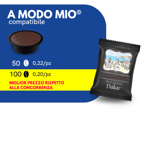 Capsule Compatibili A MODO MIO®️ - To.Da Caffè MioGattopardo - DAKAR