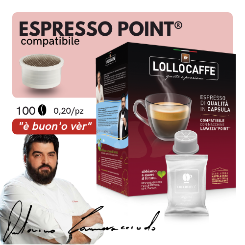 Capsule Compatibili ESPRESSO POINT®️ - Lollo Caffè Passionejoy - Miscela ARGENTO