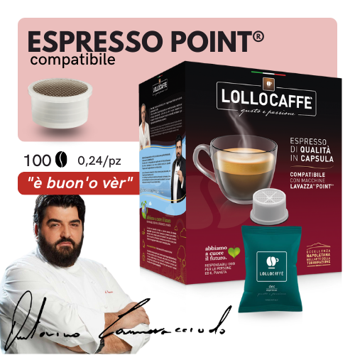 Capsule Compatibili ESPRESSO POINT®️ - Lollo Caffè Passionejoy - Miscela DECAFFEINATA