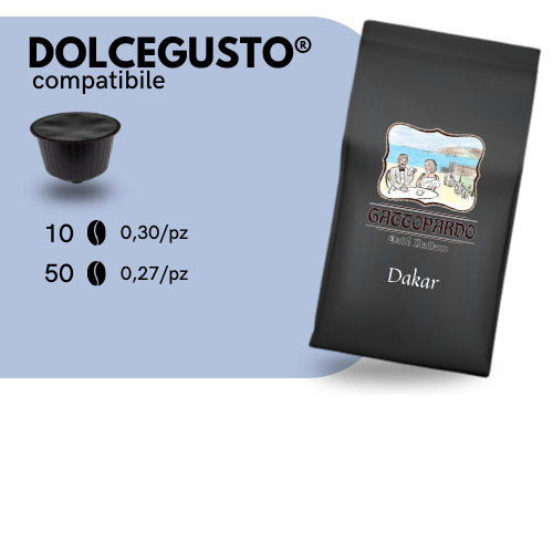 Capsule Compatibili  Nescafè®️ DOLCEGUSTO®️ - To.Da Caffè Gattopardo - DAKAR