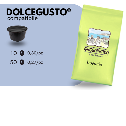 Capsule Compatibili  Nescafè®️ DOLCEGUSTO®️ - To.Da Caffè Gattopardo - INSONNIA