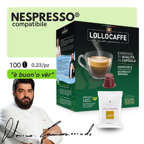 Capsule Compatibili NESPRESSO®️ - Lollo Caffè Passionespresso - Miscela ORO