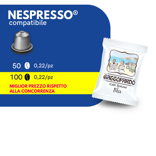 Capsule Compatibili NESPRESSO®️ - To.Da Caffè Gattopardo - BLU