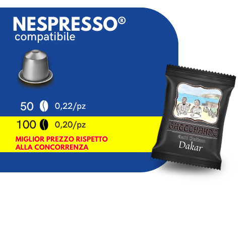 Capsule Compatibili NESPRESSO®️ - To.Da Caffè Gattopardo - DAKAR