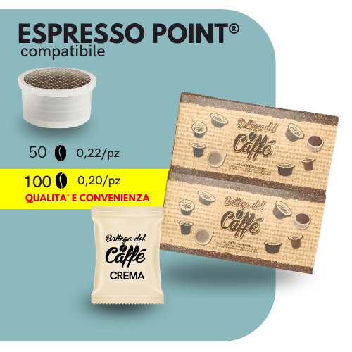 Capsule Compatibili ESPRESSO POINT®️ - Bottega del Caffè - CREMA