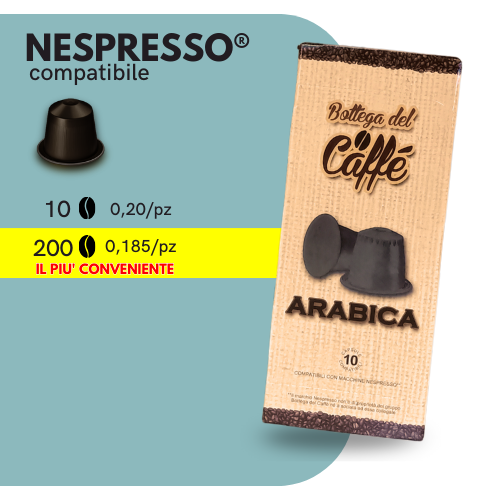 Capsule Compatibili NESPRESSO®️ - Bottega del Caffè - ARABICA