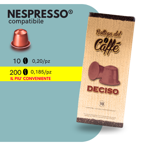 Capsule Compatibili NESPRESSO®️ - Bottega del Caffè - DECISO