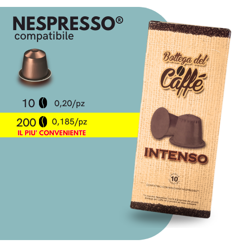 Capsule Compatibili NESPRESSO®️ - Bottega del Caffè - INTENSO