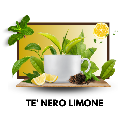 TE' NERO AL LIMONE In Foglie - NeroNobile - Capsule Compatibili NESPRESSO®️- 10 capsule