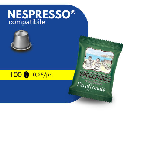 Capsule Compatibili NESPRESSO®️ - To.Da Caffè Gattopardo - DECAFFEINATO