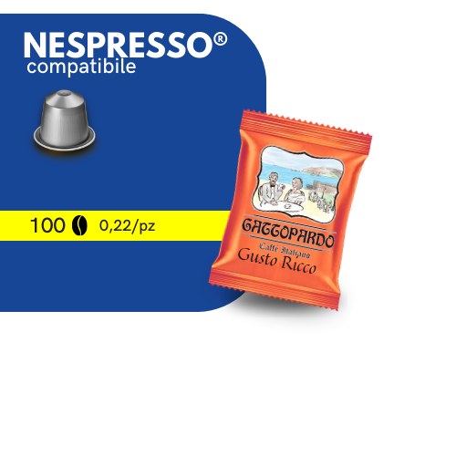 Capsule Caffè Compatibili NESPRESSO®️ - To.Da Caffè Gattopardo - GUSTO RICCO